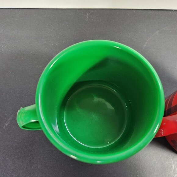 Captain Morgan Cups Lot of 2 Metal Enamel Ware Red and Green Advertising… - Picture 5 of 10